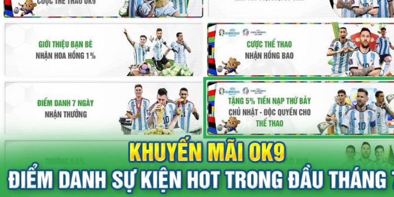 Khuyến mãi OK9 hấp dẫn cho hội viên nhiệt tình