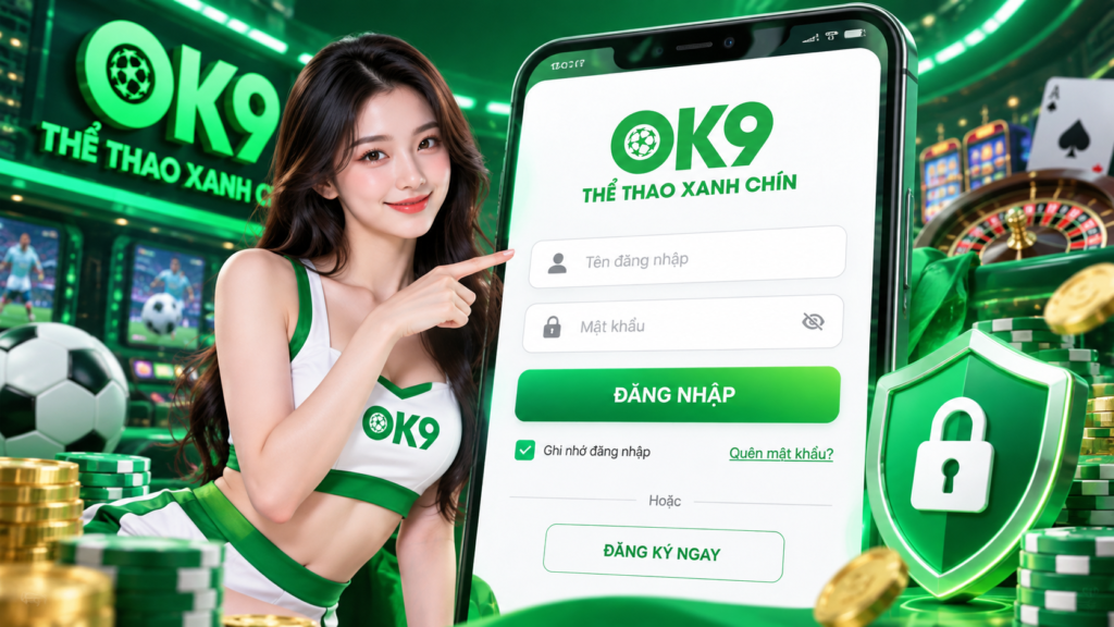 Hướng dẫn đăng nhập OK9 trên điện thoại và máy tính