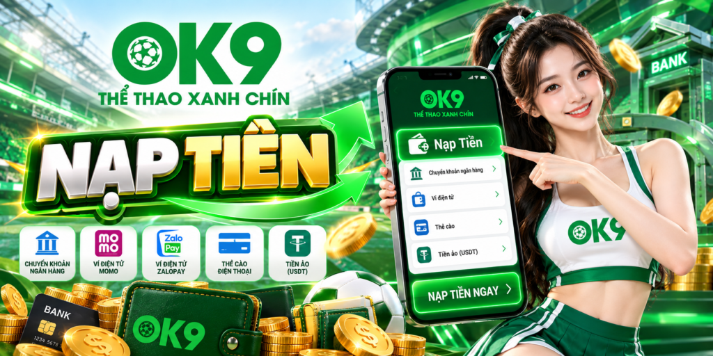 Giao diện nạp tiền OK9