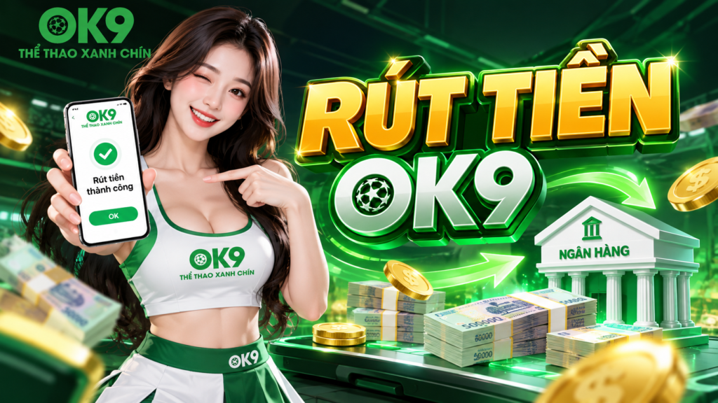 Giao diện rút tiền OK9